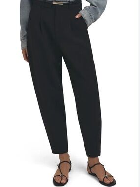 LOFT Black Tailored Ankle Pants